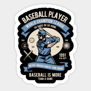 Baseball Is More Than A Game - Baseball Gift Sticker